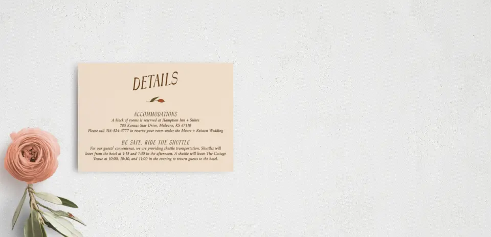 Guest Information Card
