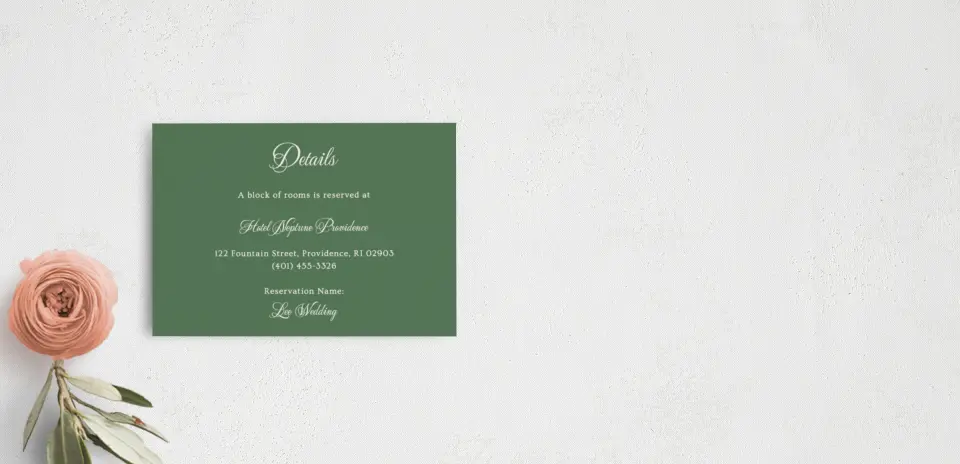 Guest Information Card
