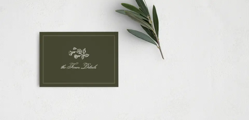 Guest Information Card Back View