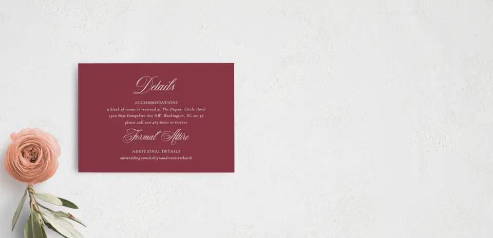 Guest Information Card