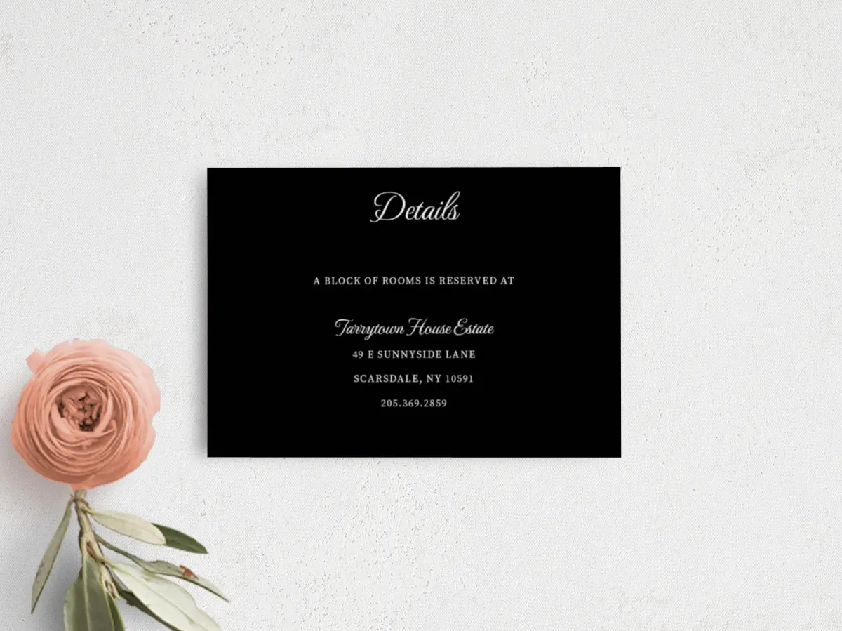 Guest Information Card