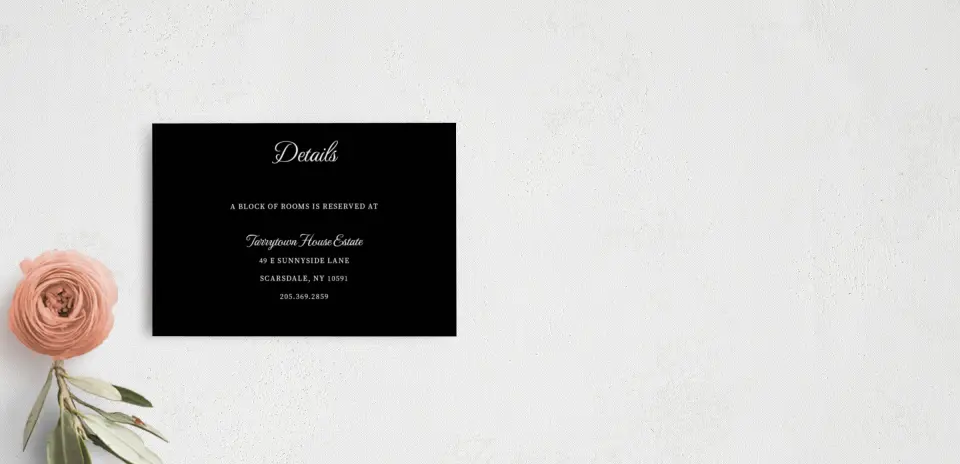Guest Information Card