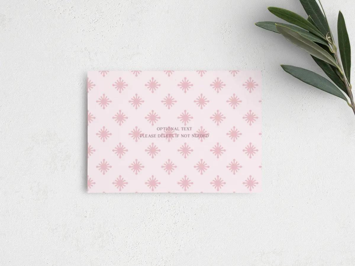 Guest Information Card Back View