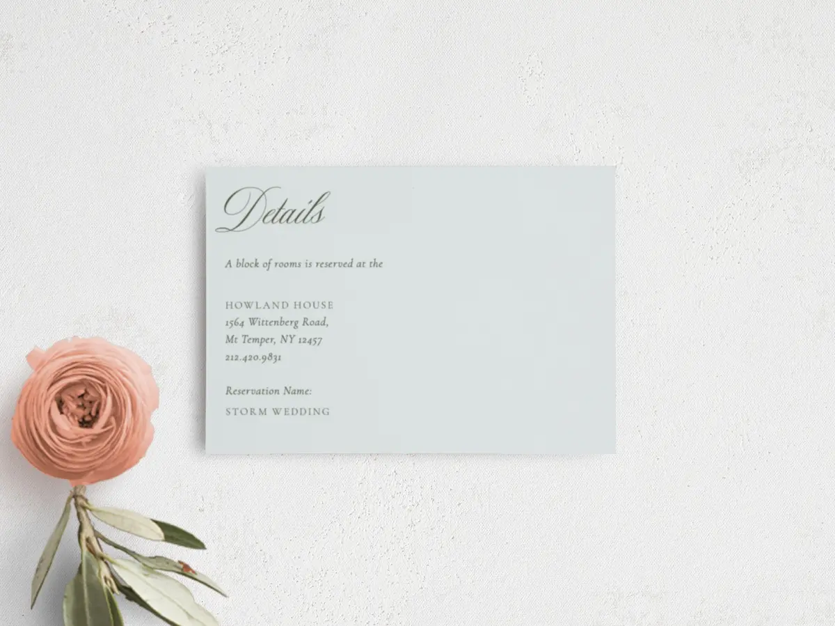 Guest Information Card