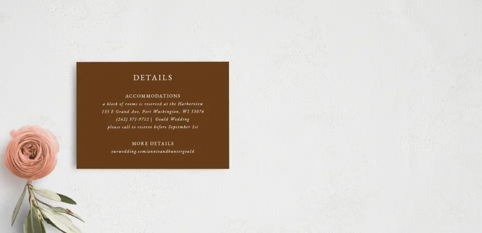Guest Information Card