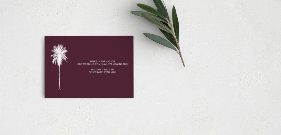 Guest Information Card Back View