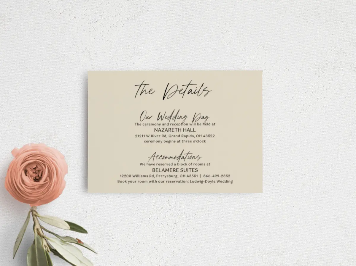 Guest Information Card