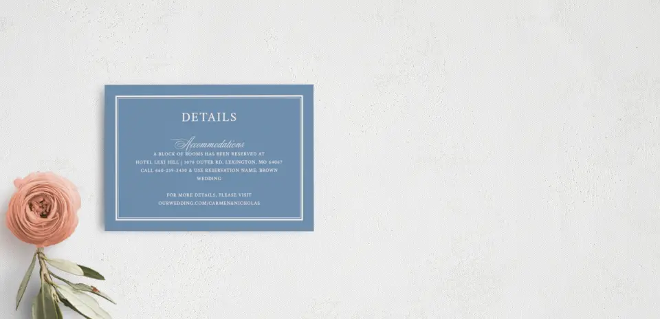Guest Information Card