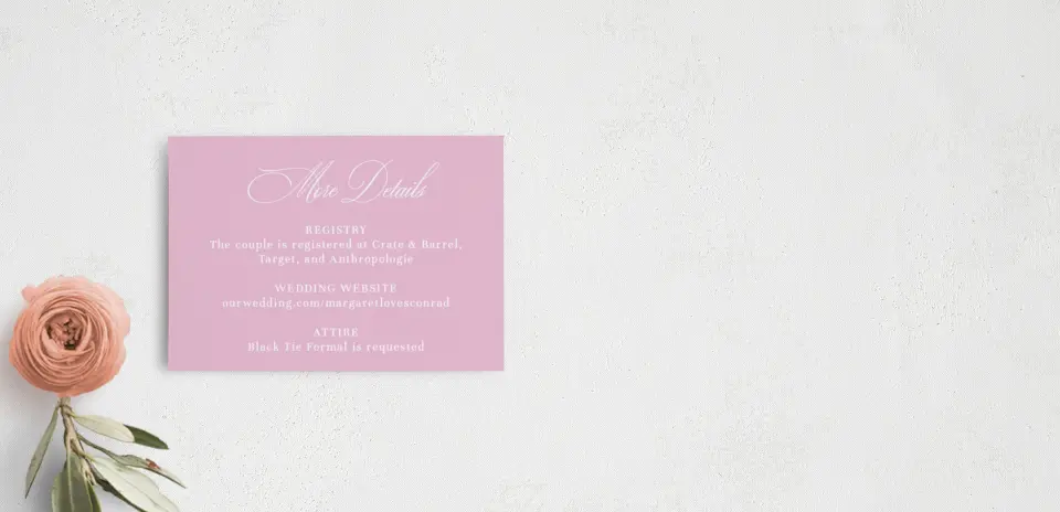 Guest Information Card