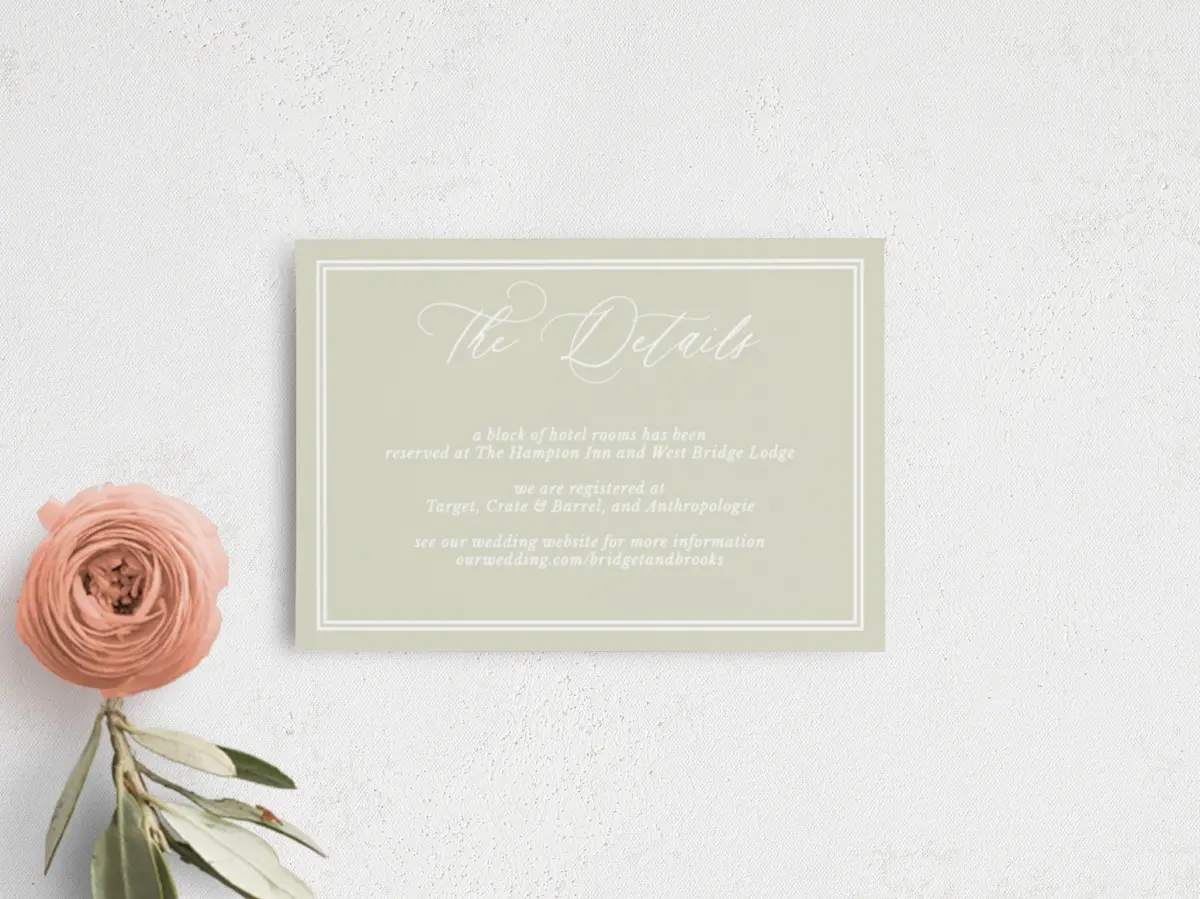 Guest Information Card