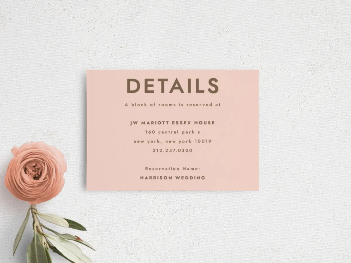 Guest Information Card