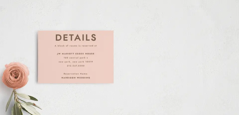 Guest Information Card