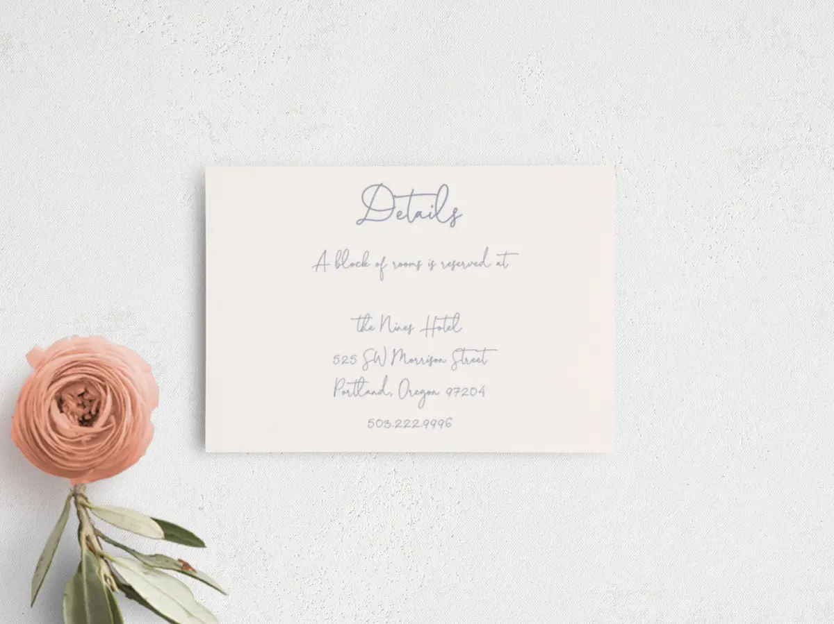 Guest Information Card