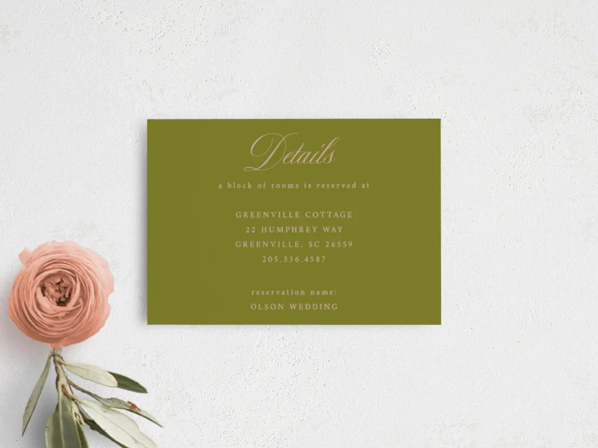 Guest Information Card