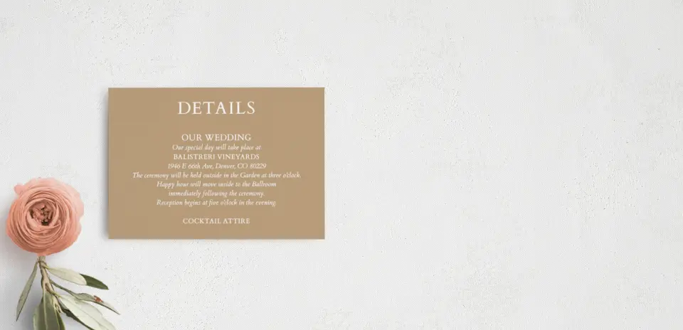 Guest Information Card