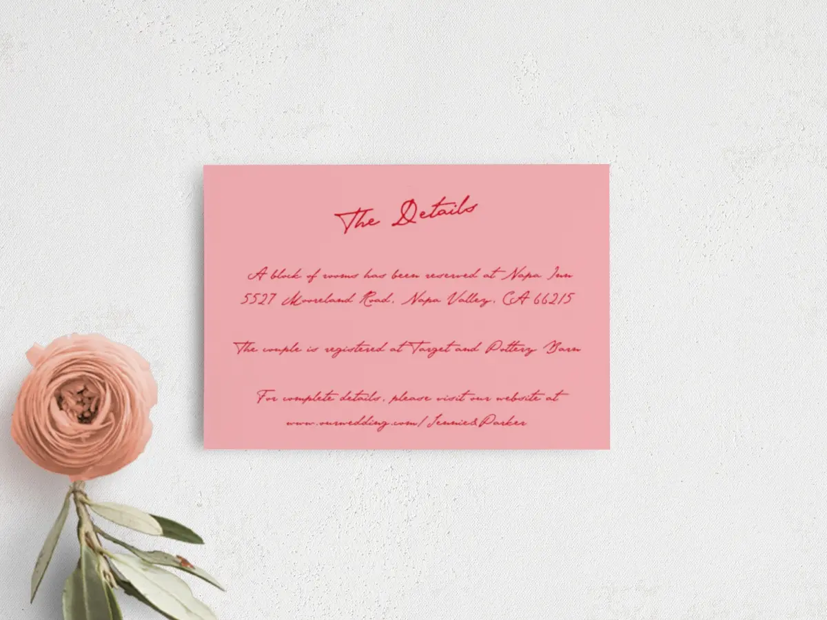 Guest Information Card