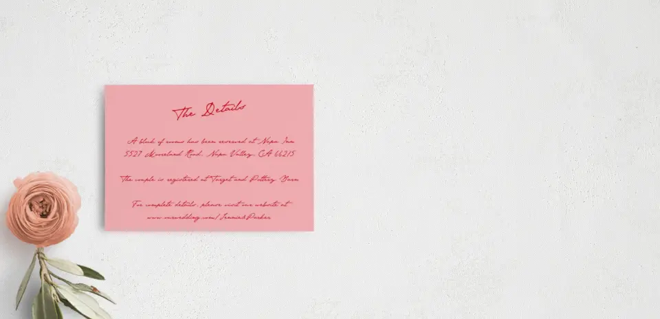 Guest Information Card