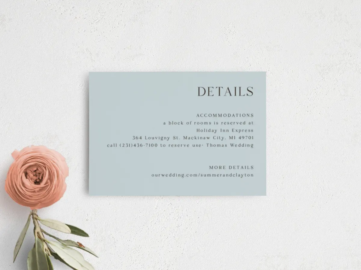 Guest Information Card