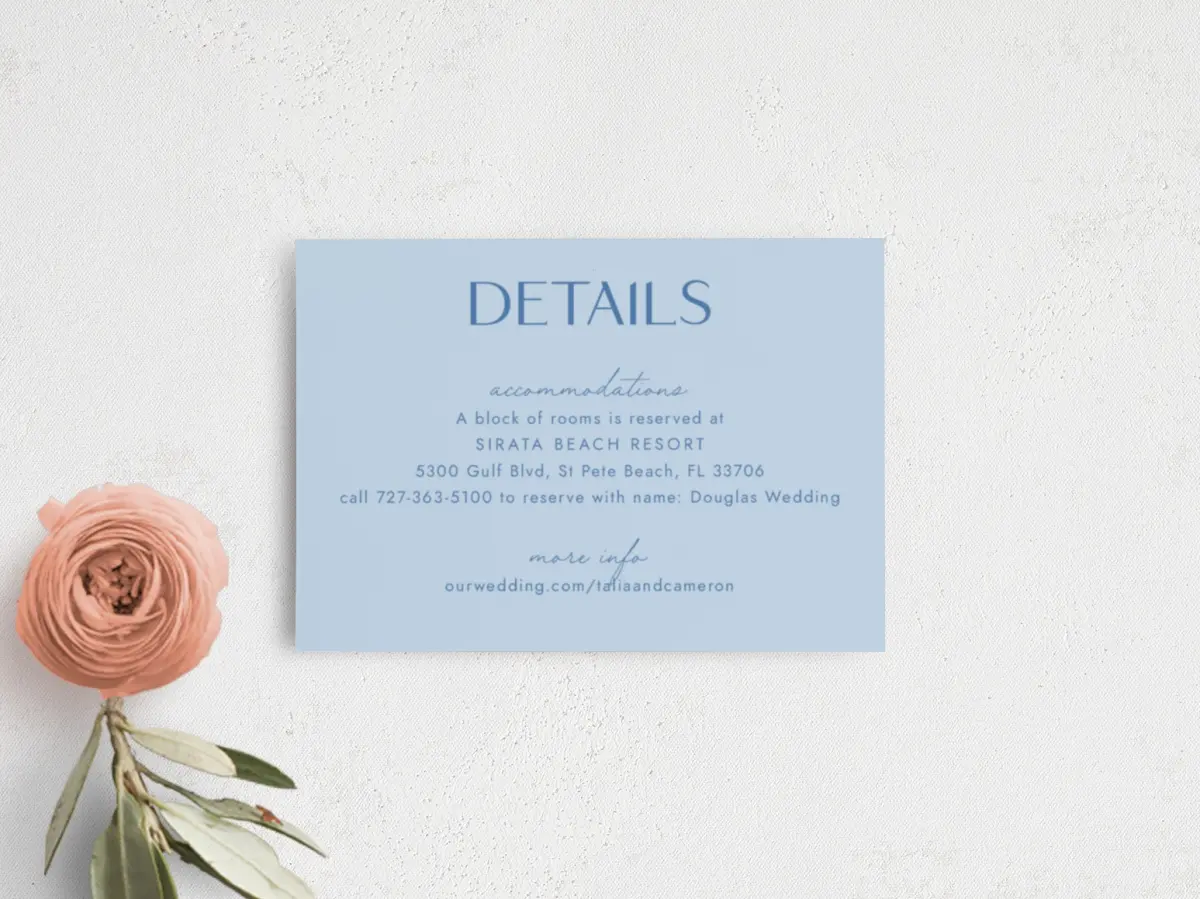 Guest Information Card
