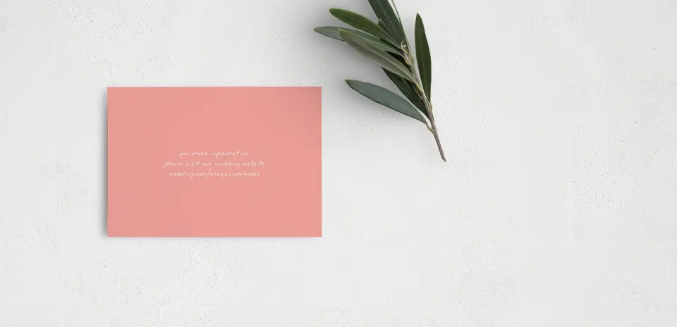 Guest Information Card Back View