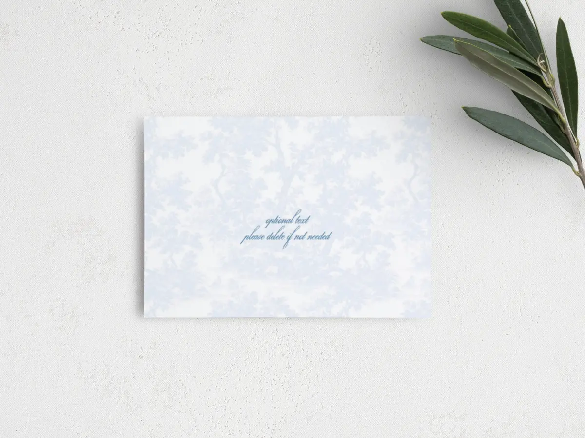 Guest Information Card Back View