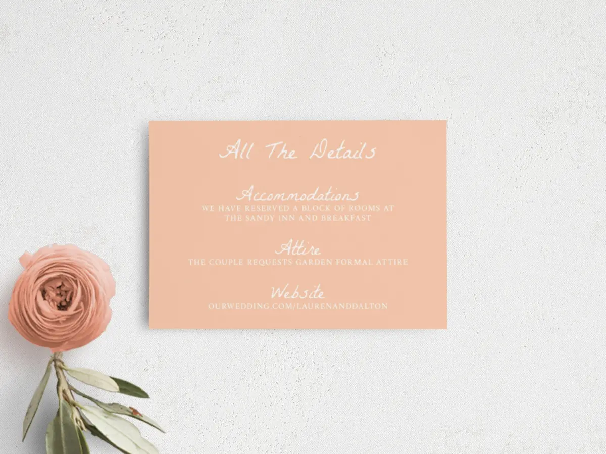 Guest Information Card