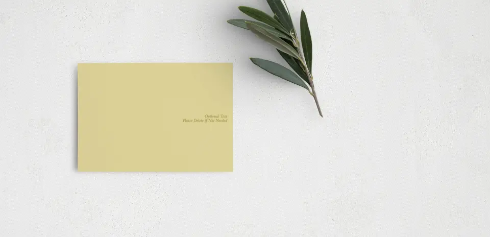 Guest Information Card Back View