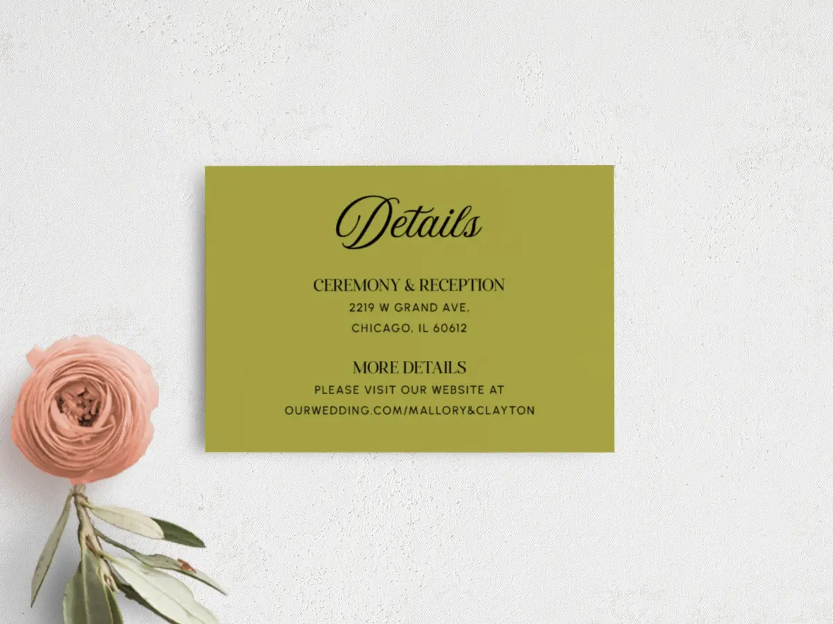 Guest Information Card