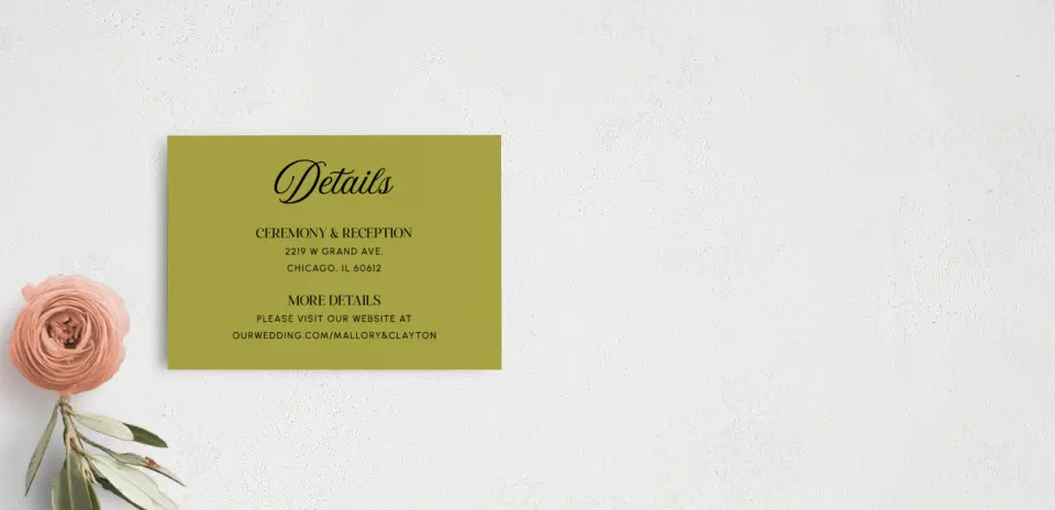 Guest Information Card