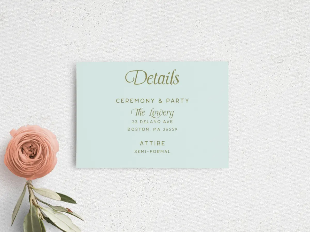 Guest Information Card