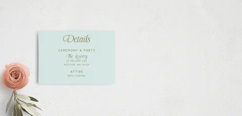 Guest Information Card