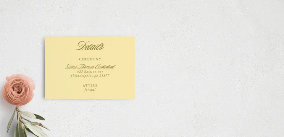 Guest Information Card