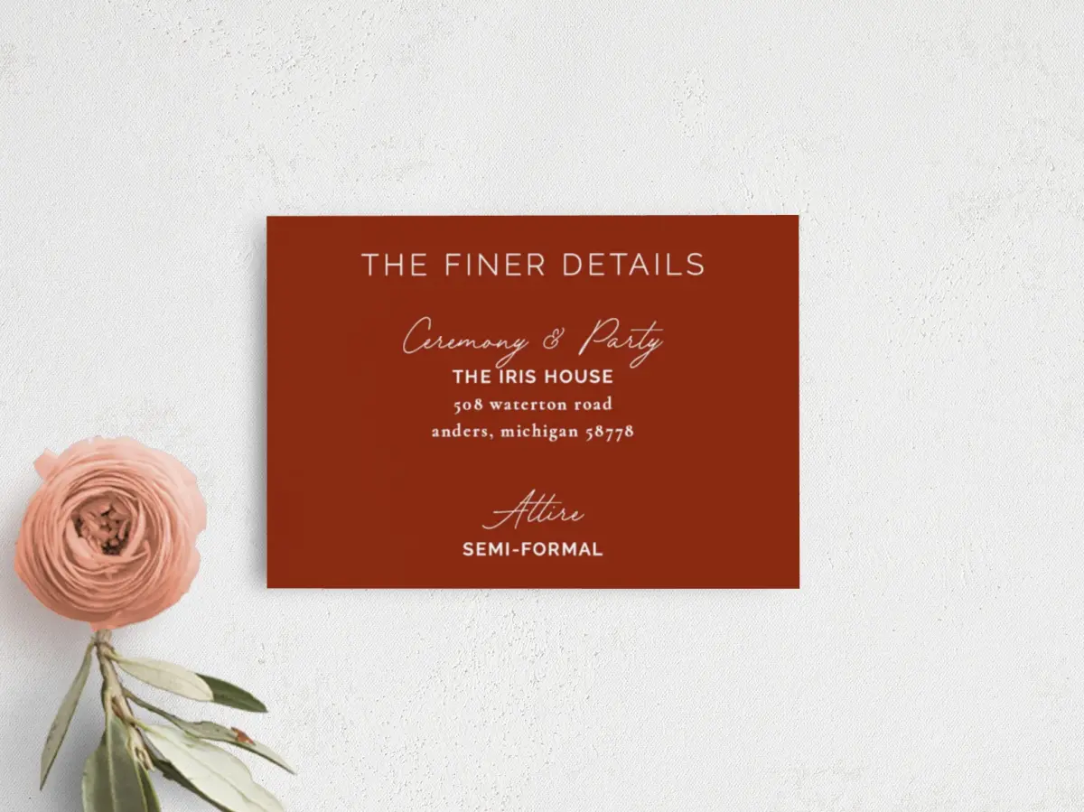Guest Information Card