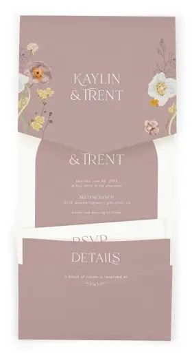 Pocket Wedding Invitation Design