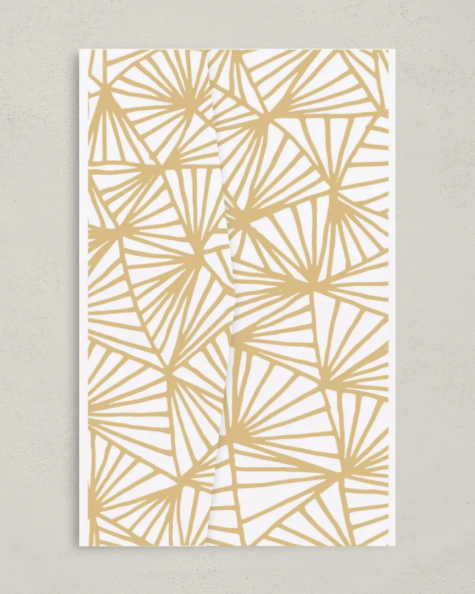 This is a 5" x 7⅞" Pocket Wedding Invitation called Devoted Deco printed in full color on Premium Smooth paper