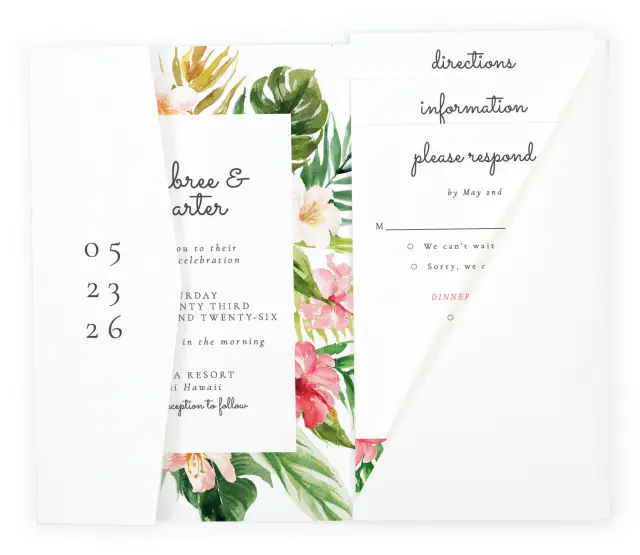 Paradise of Love : Pocket Invitations