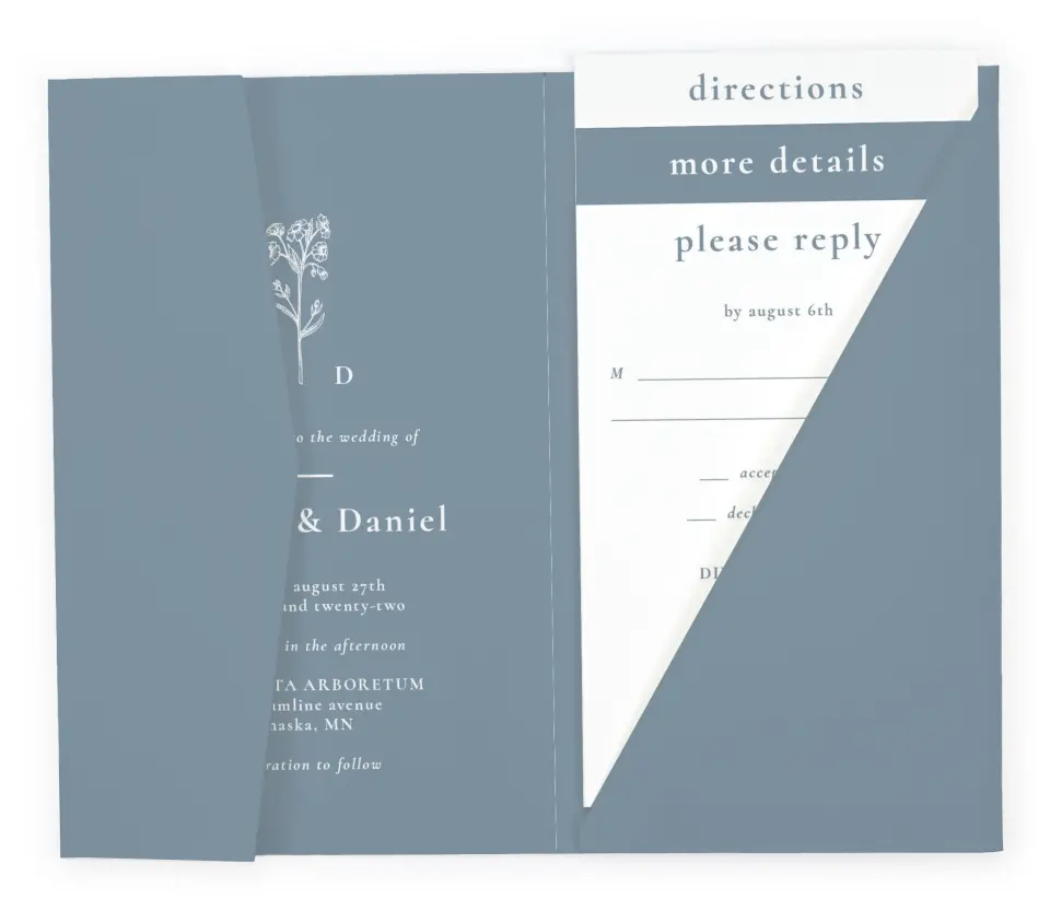 Natural Boho Wedding Invitations
