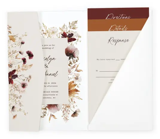 Pocket Wedding Invitation Design