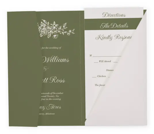 Pocket Wedding Invitation Design
