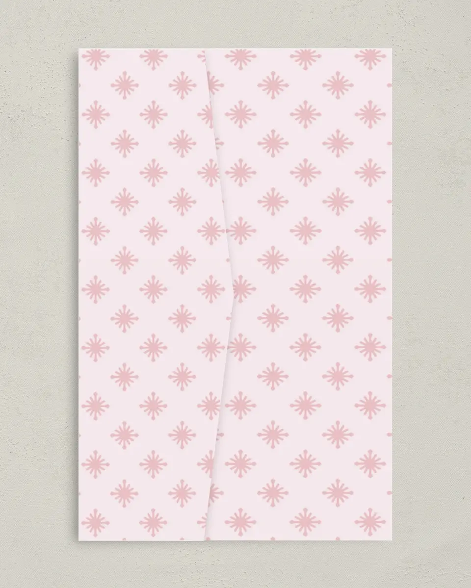 This is a 5" x 7⅞" Pocket Wedding Invitation called Roswell printed in full color on Premium Smooth paper