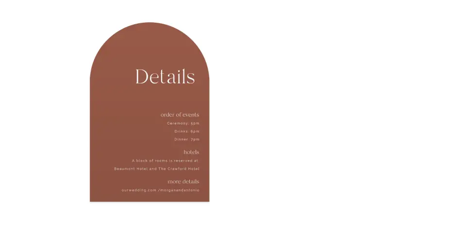Wedding Invitation Shapes