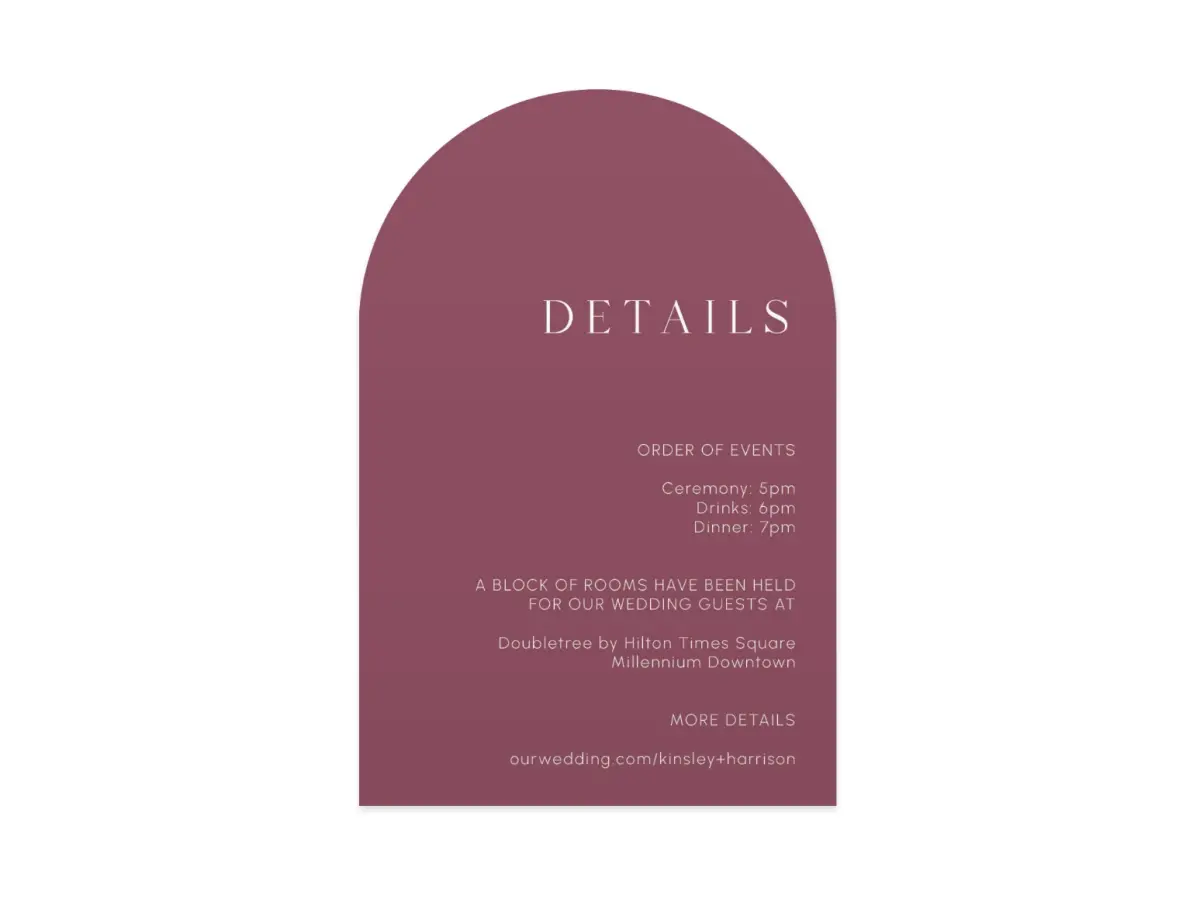 Wedding Invitation Shapes