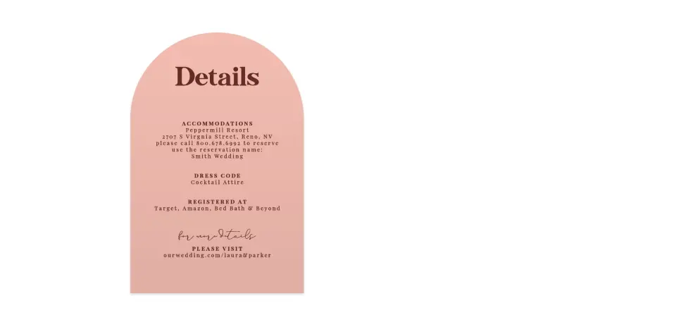 Wedding Invitation Shapes