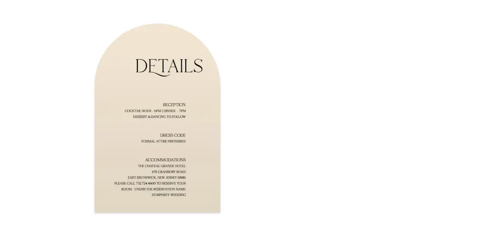 Wedding Invitation Shapes