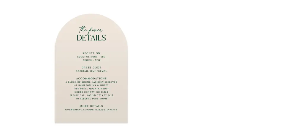 Wedding Invitation Shapes