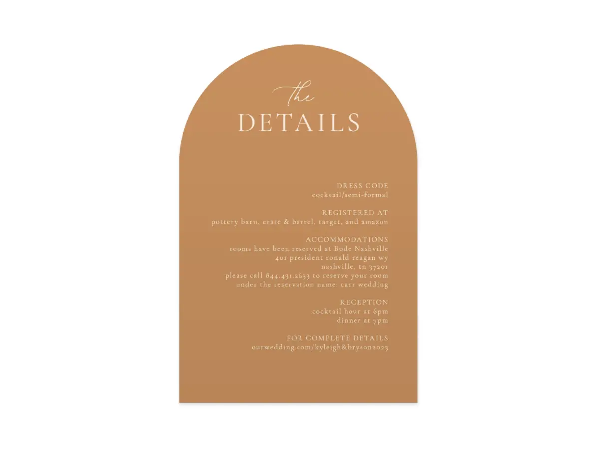 Wedding Invitation Shapes