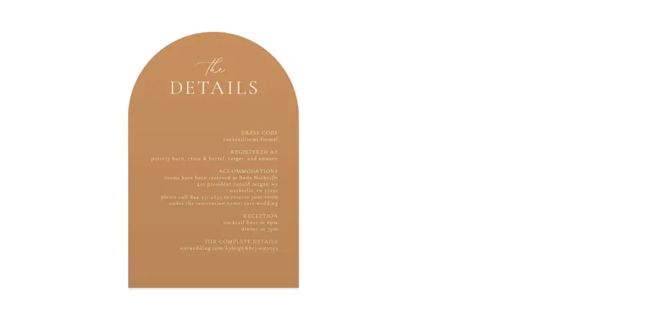 Wedding Invitation Shapes