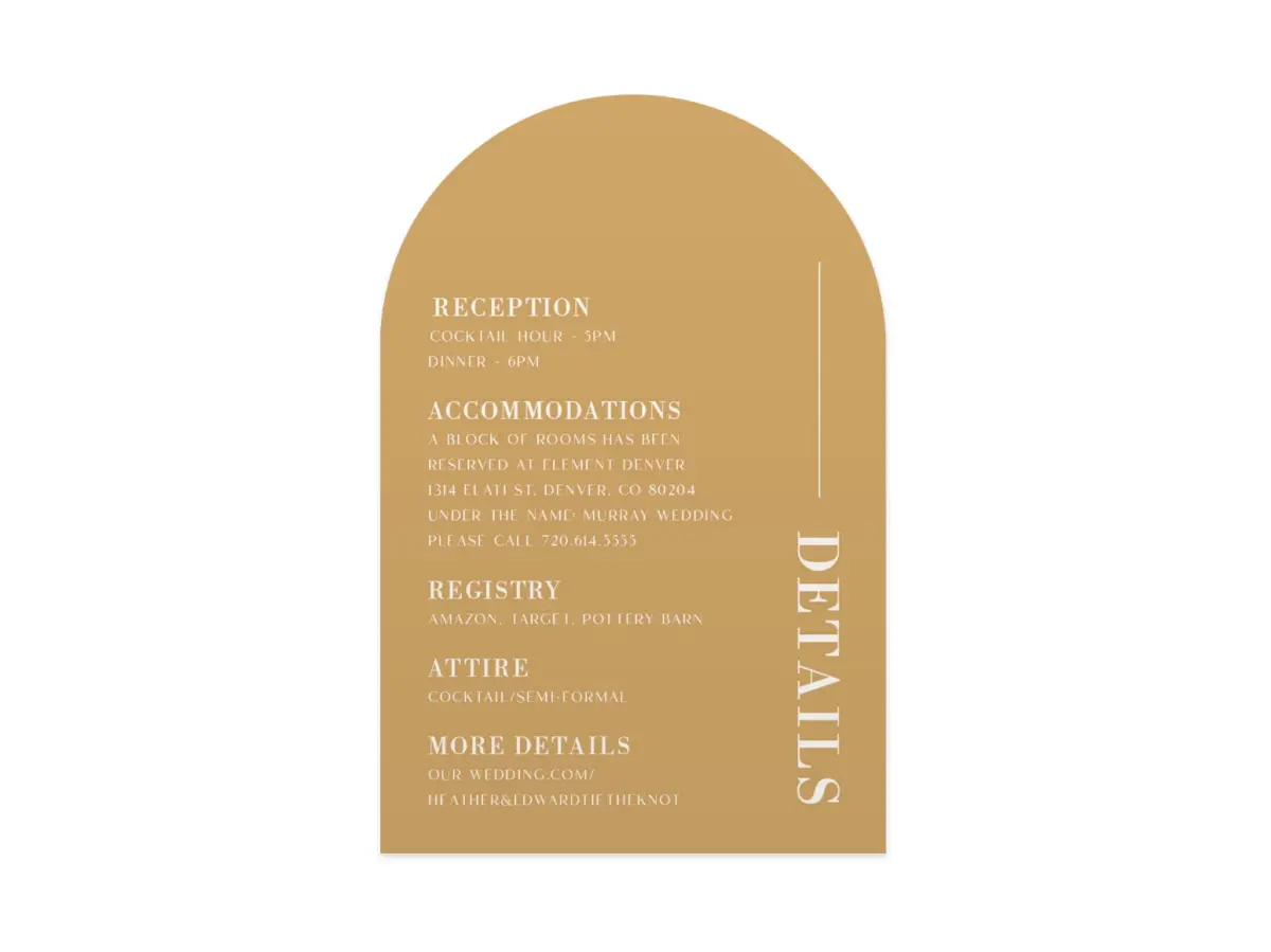Wedding Invitation Shapes