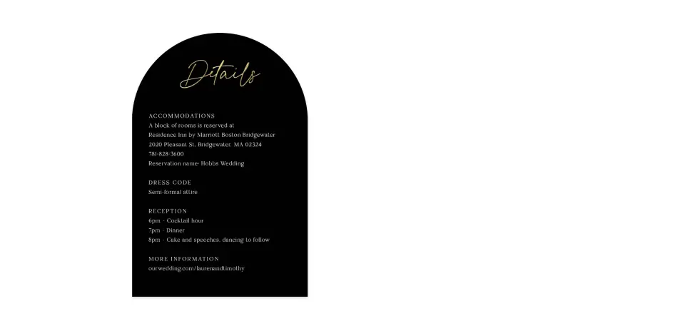 Wedding Invitation Shapes