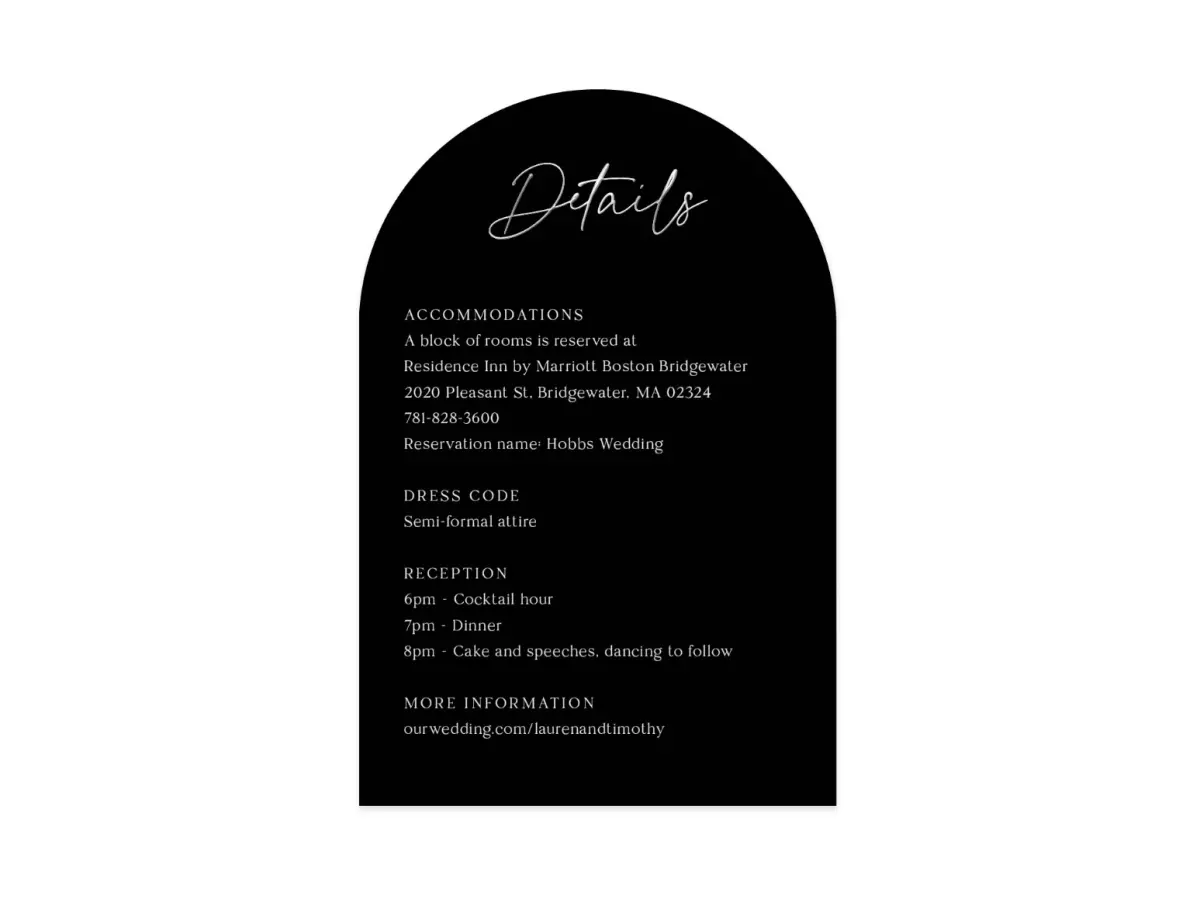 Wedding Invitation Shapes